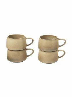 Tasse céramique beige Sheilyn, 4 pièces, larg. 12 x long. 7 cm, 400 ml -Cuisine Soldes 2022 Tasse ceramique beige Sheilyn 4 pieces 4