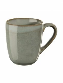 Asa Tasse en grès Saisons Eucalyptus, 6 pièces, Ø 9 cm, haut. 10 cm, 250 ml