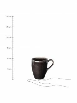 Broste Copenhagen Tasse en grès faite main Nordic Coal, 6 pièces de différentes tailles, Ø 8 x haut. 10 cm, 250 ml -Cuisine Soldes 2022 Tasse en gres faite main Nordic Coal 6 pieces de differentes tailles 2