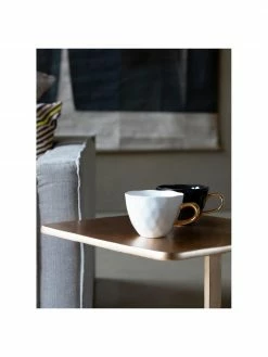 Urban Nature Culture Tasse en grès noire avec poignée dorée Good Morning, Ø 11 x haut. 8 cm, 350 ml -Cuisine Soldes 2022 Tasse en gres noire avec poignee doree Good Morning 4