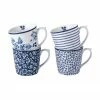 Laura Ashley Tasse en porcelaine à motif bleu Candy Rose, 4 pièces, Ø 9 x haut. 9 cm, 320 ml -Cuisine Soldes 2022 Tasse en porcelaine a motif bleu Candy Rose 4 pieces