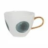 Urban Nature Culture Tasse en porcelaine avec poignée dorée Good Morning, Ø 11 x haut. 8 cm, 350 mlDisponibilité limitée -Cuisine Soldes 2022 Tasse en porcelaine avec poignee doree Good Morning