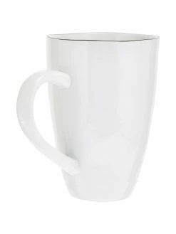 Broste Copenhagen Tasse en porcelaine faite main Salt, 6 pièces, Ø 8 x haut. 12 cm, 300 ml -Cuisine Soldes 2022 Tasse en porcelaine faite main Salt 6 pieces 3
