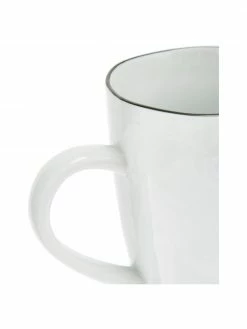 Broste Copenhagen Tasse en porcelaine faite main Salt, 6 pièces, Ø 8 x haut. 12 cm, 300 ml -Cuisine Soldes 2022 Tasse en porcelaine faite main Salt 6 pieces 4