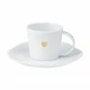 Räder Tasse espresso avec sous-tasse porcelaine Heart, Ø 6 x haut. 5 cm, 80 ml -Cuisine Soldes 2022 Tasse espresso avec sous tasse porcelaine Heart