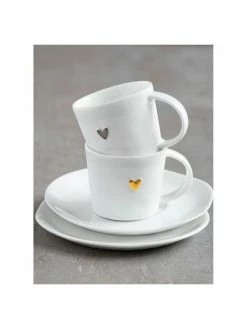 Räder Tasse espresso avec sous-tasse porcelaine Heart, Ø 6 x haut. 5 cm, 80 ml -Cuisine Soldes 2022 Tasse espresso avec sous tasse porcelaine Heart 4
