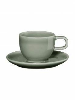 Asa Tasse expresso porcelaine avec sous-tasse Kolibri, 6 pièces, Ø 6 x haut. 6 cm, 60 ml