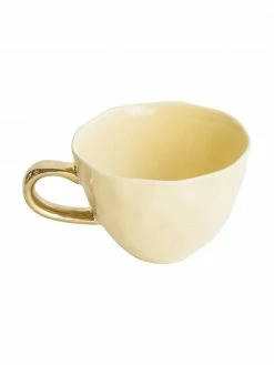 Urban Nature Culture Tasse jaune avec poignée dorée Good Morning, Ø 11 x haut. 8 cm, 350 ml -Cuisine Soldes 2022 Tasse jaune avec poignee doree Good Morning 4