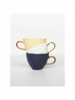 Urban Nature Culture Tasse jaune avec poignée dorée Good Morning, Ø 11 x haut. 8 cm, 350 ml -Cuisine Soldes 2022 Tasse jaune avec poignee doree Good Morning 5