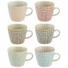 Bloomingville Tasse maison de campagne Carla, 6 élém., Ø 10 x haut. 8 cm, 300 mlDisponibilité limitée