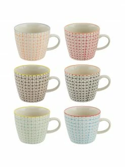 Bloomingville Tasse maison de campagne Carla, 6 élém., Ø 10 x haut. 8 cm, 300 mlDisponibilité limitée