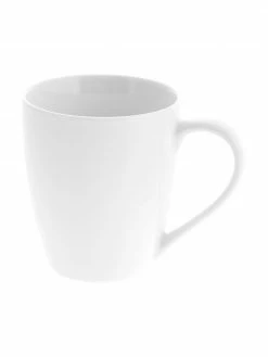 Westwing Collection Tasse porcelaine blanche Delight, 2 pièces, Ø 9 x haut. 10 cm, 356 ml