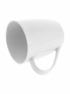 Westwing Collection Tasse porcelaine blanche Delight, 2 pièces, Ø 9 x haut. 10 cm, 356 ml -Cuisine Soldes 2022 Tasse porcelaine blanche Delight 2 pieces 3