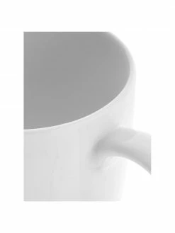 Westwing Collection Tasse porcelaine blanche Delight, 2 pièces, Ø 9 x haut. 10 cm, 356 ml -Cuisine Soldes 2022 Tasse porcelaine blanche Delight 2 pieces 5