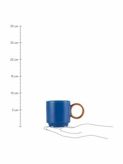 By On Tasse porcelaine bleu/brun Noor, 6 pièces, Ø 8 x haut. 8 cm, 250 ml -Cuisine Soldes 2022 Tasse porcelaine bleubrun Noor 6 pieces 2