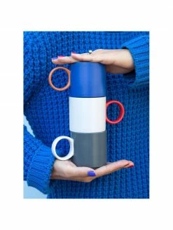 By On Tasse porcelaine grège/rouge Noor, 6 pièces, Ø 8 x haut. 8 cm, 250 ml -Cuisine Soldes 2022 Tasse porcelaine gregerouge Noor 6 pieces 1