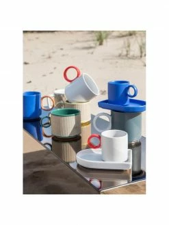 By On Tasse porcelaine grège/rouge Noor, 6 pièces, Ø 8 x haut. 8 cm, 250 ml -Cuisine Soldes 2022 Tasse porcelaine gregerouge Noor 6 pieces 3