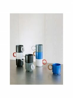 By On Tasse porcelaine grège/rouge Noor, 6 pièces, Ø 8 x haut. 8 cm, 250 ml -Cuisine Soldes 2022 Tasse porcelaine gregerouge Noor 6 pieces 4