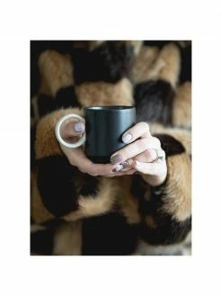 By On Tasse porcelaine noir/beige Noor, 6&nbsp;pi&egrave;ces, Ø 8 x haut. 8 cm, 250 ml -Cuisine Soldes 2022 Tasse porcelaine noirbeige Noor 6 pieces 4