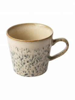 HKliving Tasse rétro faite main 70's, 4 pièces, Ø 12 x haut. 9 cm, 300 ml -Cuisine Soldes 2022 Tasse retro faite main 70s 4 pieces 2