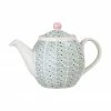 Bloomingville Théière anglaise en grès peinte main Maya, 1,2 l, 1,2 l