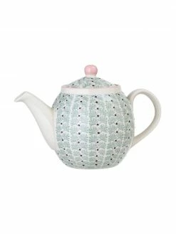 Bloomingville Théière anglaise en grès peinte main Maya, 1,2 l, 1,2 l
