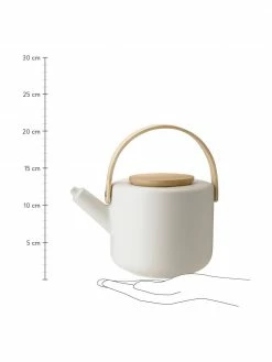 Stelton Théière en grès blanc mat Theo, 1,25 l, 1,25 l -Cuisine Soldes 2022 Theiere en gres blanc mat Theo 125 l 3