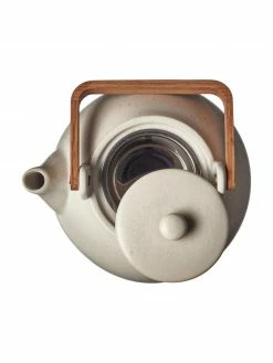 Bitz Théière en grès et anse en bois Bizz, 1,2 L -Cuisine Soldes 2022 Theiere en gres et anse en bois Bizz 12 L 4