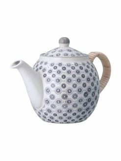 Bloomingville Théière fleurie en grès Elsa, 1,2 l, Ø 24 x haut. 16 cm, 1,2 L -Cuisine Soldes 2022 Theiere fleurie en gres Elsa 12 l 3