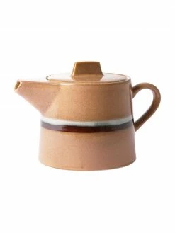 HKliving Théière rétro en céramique faite à la main 70's, 1,2 l, 1,2 l
