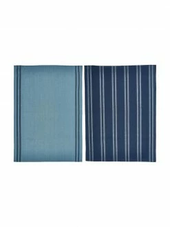 Södahl Torchon coton à jeu de rayures Soft Tools, 2 élém., larg. 50 x long. 70 cm