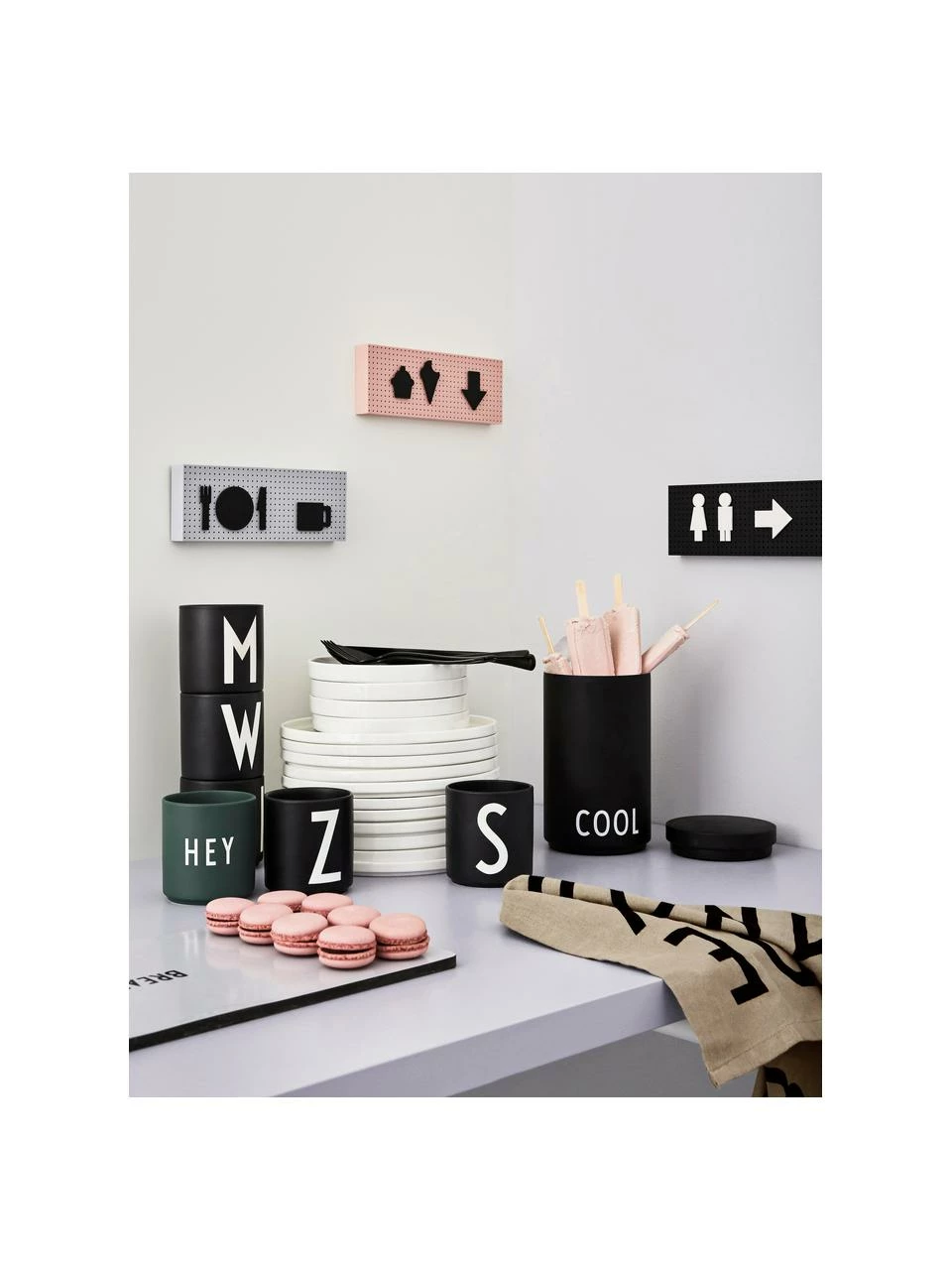 Design Letters Torchon en coton avec abécédaire Classic, 2 pièces, larg. 40 x long. 60 cm 6 Design Letters Torchon en coton avec abécédaire Classic, 2 pièces, larg. 40 x long. 60 cm – Image 4