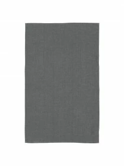 Erika Vaitkute Torchon en lin gris Ruta, larg. 45 x long. 70 cm