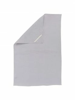 Torchon lin gris clair Heddie, larg. 50 x long. 70 cm -Cuisine Soldes 2022 Torchon lin gris clair Heddie 2