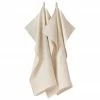 Torchons en lin beige/blanc crème Alina, 2 pièces, larg. 50 x long. 70 cm -Cuisine Soldes 2022 Torchons en lin beigeblanc creme Alina 2 pieces