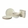 Westwing Collection Vaisselle à petit déjeuner beige fait main Thalia, 4 personnes (12 élém.), Ø 23 x haut. 3 cm -Cuisine Soldes 2022 Vaisselle a petit dejeuner beige fait main Thalia 4 personnes 12 elem