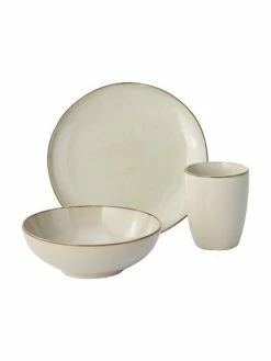 Westwing Collection Vaisselle à petit déjeuner beige fait main Thalia, 4 personnes (12 élém.), Ø 23 x haut. 3 cm -Cuisine Soldes 2022 Vaisselle a petit dejeuner beige fait main Thalia 4 personnes 12 elem 5