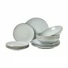 Westwing Collection Vaisselle à petit déjeuner bleu gris fait main Thalia, 4 personnes (12 élém.), 4 personnes (12 élém.) -Cuisine Soldes 2022 Vaisselle a petit dejeuner bleu gris fait main Thalia 4 personnes 12 elem