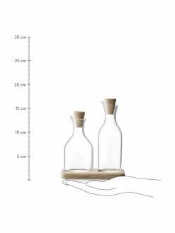 Lsa International Vase-doseur huile & vinaigre avec bouchon Serve, 3&nbsp;&eacute;l&eacute;m., Lot de différentes tailles -Cuisine Soldes 2022 Vase doseur huile and vinaigre avec bouchon Serve 3 elem 2