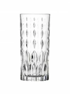 RCR Verre Long Drink cristal avec relief Marilyn, 6 pièces, Ø 7 x haut. 15 cm, 350 ml