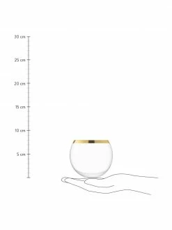 Lsa International Verre à cocktail soufflé bouche avec bord doré Luca, 2 pièces, Ø 9 x haut. 8 cm, 330 ml -Cuisine Soldes 2022 Verre a cocktail souffle bouche avec bord dore Luca 2 pieces 2