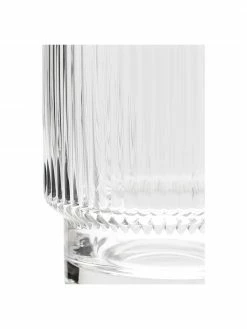 Westwing Collection Verre à eau artisanal à rebord doré Minna, 4 pièces, Ø 8 x haut. 10 cm, 300 ml -Cuisine Soldes 2022 Verre a eau artisanal a rebord dore Minna 4 pieces 5