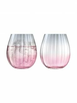 Lsa International Verre à eau avec dégradé de couleurs et rainures Dusk, 2 pièces, Ø 9 x haut. 10 cm, 425 mlSeulement 1 produit disponible