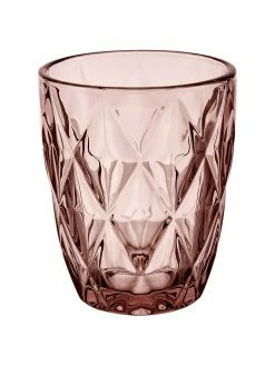 Westwing Collection Verre à eau avec embossage décoratif Colorado, 4 pièces, Ø 8 x haut. 10 cm, 260 ml