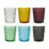 Villa D'Este Home Tivoli Verre à eau avec embossage décoratif Marrakech, 6 élém., Ø 8 x haut. 10 cm, 240 ml -Cuisine Soldes 2022 Verre a eau avec embossage decoratif Marrakech 6 elem