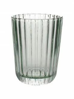 Verre à eau avec relief rainuré Blossom, 4 pièces, Ø 8 x haut. 10 cm, 260 ml