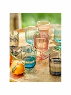 Verre à eau avec relief rainuré Chelsea, 6 pièces, Ø 8 x haut. 10 cm, 250 ml -Cuisine Soldes 2022 Verre a eau avec relief rainure Chelsea 6 pieces 11