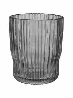 Verre à eau avec relief rainuré Chelsea, 6 pièces, Ø 8 x haut. 10 cm, 250 ml