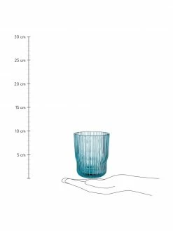 Verre à eau avec relief rainuré Chelsea, 6 pièces, Ø 8 x haut. 10 cm, 250 ml -Cuisine Soldes 2022 Verre a eau avec relief rainure Chelsea 6 pieces 6