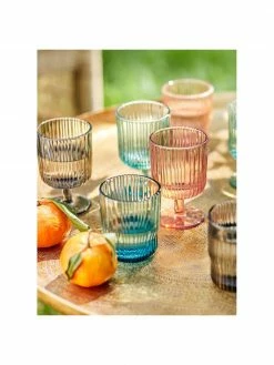 Verre à eau avec relief rainuré Chelsea, 6 pièces, Ø 8 x haut. 10 cm, 250 ml -Cuisine Soldes 2022 Verre a eau avec relief rainure Chelsea 6 pieces 7